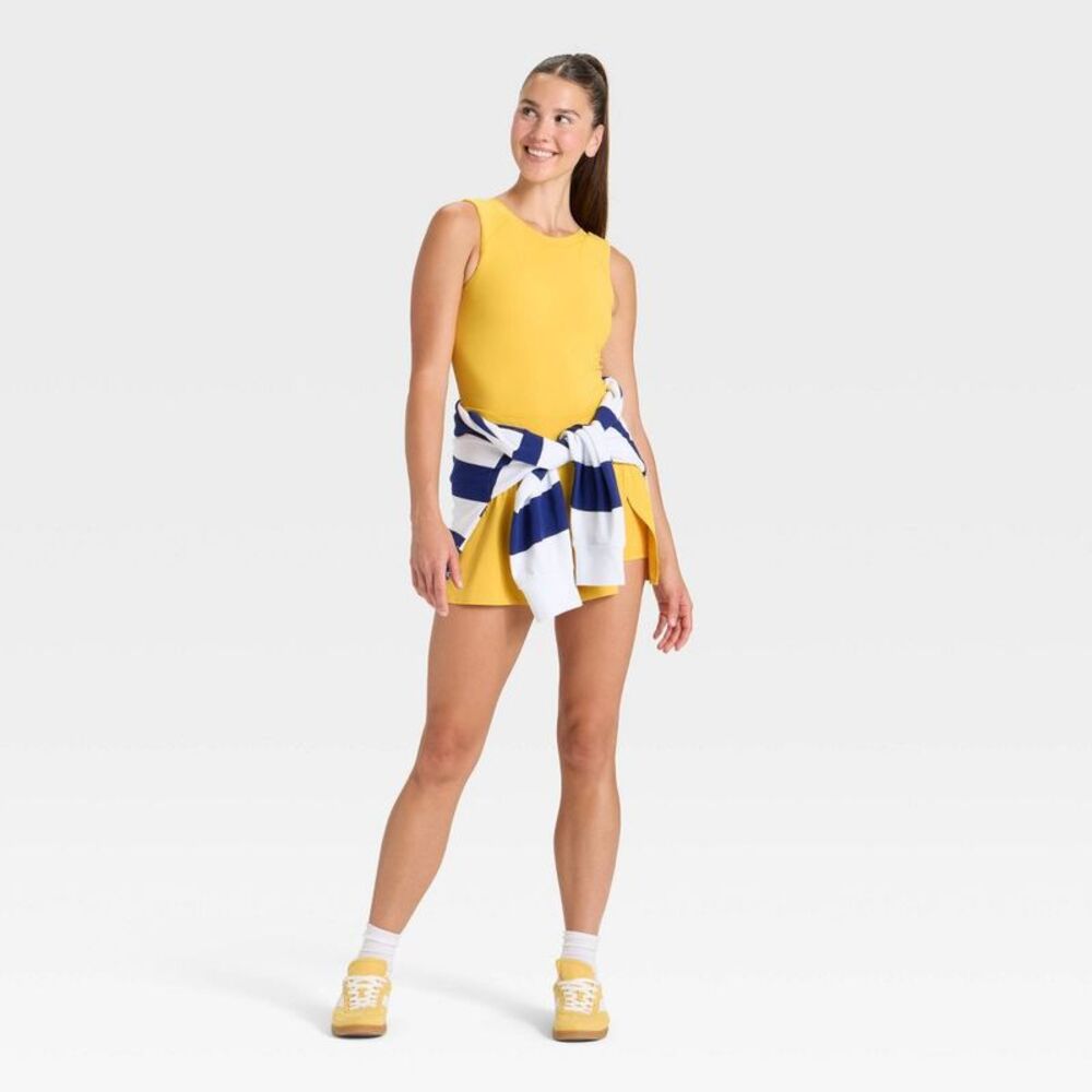 JoyLab Yellow Sleeveless Skort Dress - Picture 3 of 4